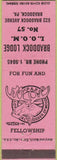 Matchbook Cover - Matchbook Cover Moose Lodge Braddock PA