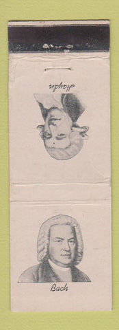 Matchbook Cover - Composers Bach Haydn WORN Diamond Colgate