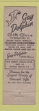 Matchbook Cover - Gay Dolphin Myrtle Beach SC
