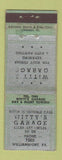 Matchbook Cover - Witty's Garage Williamsport PA ADVANCE WEAR