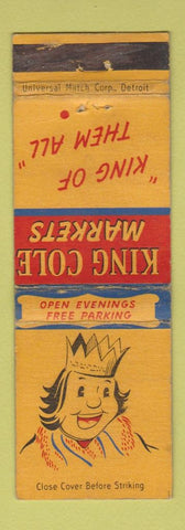 Matchbook Cover - King Cole Markets Grocery WORN