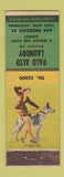 Matchbook Cover - Palo Alto Laundry CA pinup WEAR