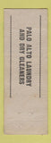 Matchbook Cover - Palo Alto Laundry CA pinup WEAR