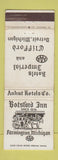 Matchbook Cover - Botsford Inn Farmington MI WEAR