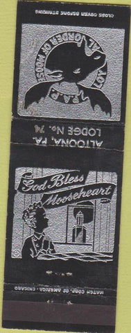 Matchbook Cover - Matchbook Cover Moose Lodge Altoona PA