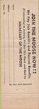 Matchbook Cover - Matchbook Cover Moose Lodge Altoona PA