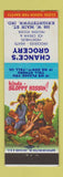 Matchbook Cover - Chance's Grocery Knightstown IN hillbilly