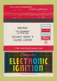 Matchbook Cover - Chrysler Dewey Smith Dunnville ON 40 Strike