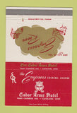 Matchbook Cover - Tudor Arms Hotel Cleveland OH 40 Strike