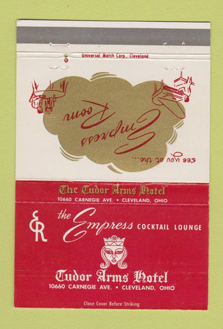 Matchbook Cover - Tudor Arms Hotel Cleveland OH 40 Strike