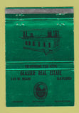 Matchbook Cover - Glasser Real Estate Gaylord MI? WEAR 40 Strike