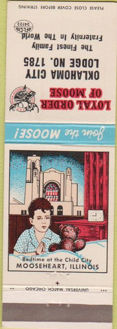 Matchbook Cover - Matchbook Cover Moose Lodge Oklahoma City OK