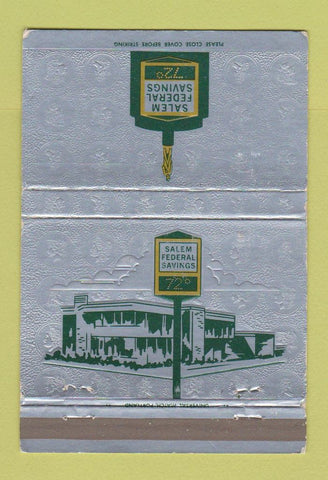 Matchbook Cover - Salem Federal Savings OR 40 Strike