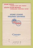 Matchbook Cover - Salem Federal Savings OR 40 Strike