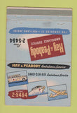 Matchbook Cover - Hay Peabody Ambulance Service Portland ME 40 Strike
