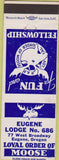 Matchbook Cover - Matchbook Cover Moose Lodge Eugene OR