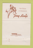 Matchbook Cover - Tony Lama Cowboy Boots Bloom's Lake Stevens WA 40 Strike