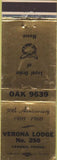 Matchbook Cover - Matchbook Cover Moose Lodge Verona PA