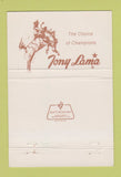 Matchbook Cover - Tony Lama Cowboy Boots Calgary AB 40 Strike