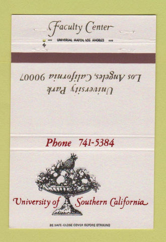 Matchbook Cover University Southern California Trojans Los Angeles CA 40 Strike