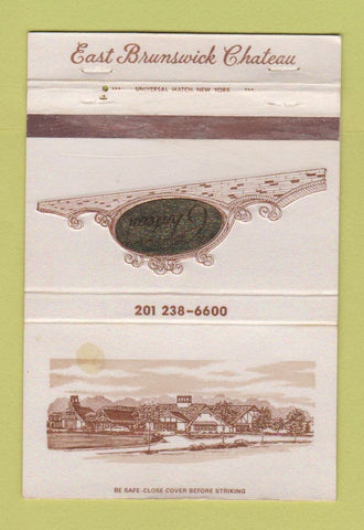 Matchbook Cover - East Brunswick Chateau NJ WORN 40 Strike