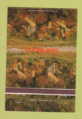 Matchbook Cover - Keeneland Lexington KY horse racing 40 Strike
