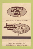 Matchbook Cover - Alpine Racquet Swim Club Pittsburgh PA 40 Strike