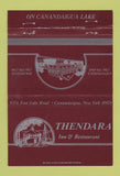 Matchbook Cover - Thendara Inn Restaurant Canandaigua Rochester NY 40 Strike