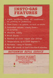 Matchbook Cover - Insto Gas Kennedy Cleveland OH Plumbing Heating 40 Strike
