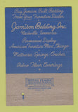 Matchbook Cover - Jamison Mattress Nashville TN 40 Strike