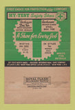 Matchbook Cover - Hy Test Safety Shoes WEAR 40 Strike