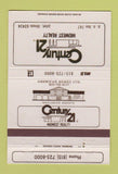 Matchbook Cover - Century 21 Real Estate Joliet IL 40 Strike