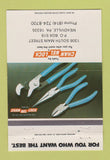Matchbook Cover - Channel Lock Tools Meadville PA 40 Strike