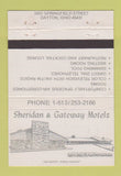 Matchbook Cover - Sheridan Gateway Motels Dayton OH 40 Strike