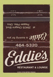 Matchbook Cover - Eddie's Restaurant Pepper Pike OH WEAR 40 Strike