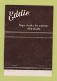 Matchbook Cover - Eddie's Restaurant Pepper Pike OH WEAR 40 Strike