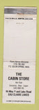 Matchbook Cover - Cabin Store Solon Spring WI WORN