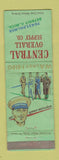 Matchbook Cover - Central Overall Supply Detroit MI WORN