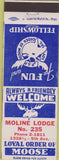 Matchbook Cover - Matchbook Cover Moose Lodge Moline IL
