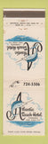 Matchbook Cover - Atlantic Beach Hotel Condado Puerto Rico San Juan