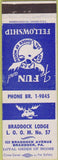 Matchbook Cover - Matchbook Cover Moose Lodge Braddock PA