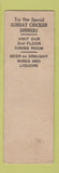 Matchbook Cover - Lintonia Food Shop Camden NJ SAMPLE WEAR
