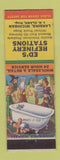 Matchbook Cover - Ed's Refinery Stations oil gas Lansing MI hillbilly