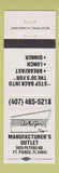 Matchbook Cover - Bel Air Manufacturer's Outlet restaurant Fort Pierce FL