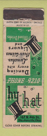 Matchbook Cover - Hi Hat Steubenville OH WORN
