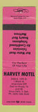 Matchbook Cover - Harvey Motel Sioux Falls SD WEAR