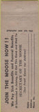 Matchbook Cover - Matchbook Cover Moose Lodge Chester PA