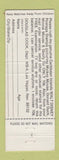 Matchbook Cover - Walt Disney Stamps Mickey Mouse Goofy