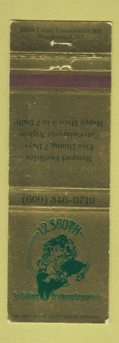 Matchbook Cover - 12 South Restaurant Blackwood NJ girlie