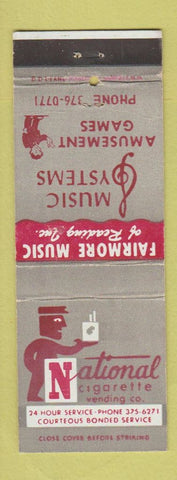 Matchbook Cover - Fairmore Music Reading PA Vending WEAR